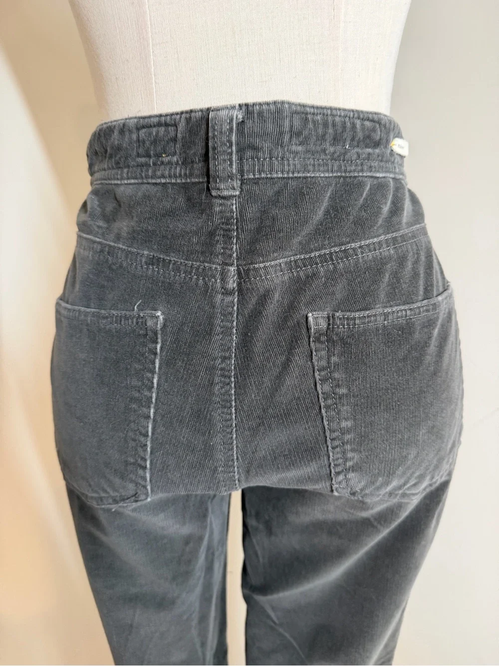 Pilcro & the Letterpress Dark Grey -SZ 29- High Rise Skinny Corduroy Jeans